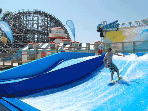 Surf Rider is one of the new experiences to open as part of Riptide Bay