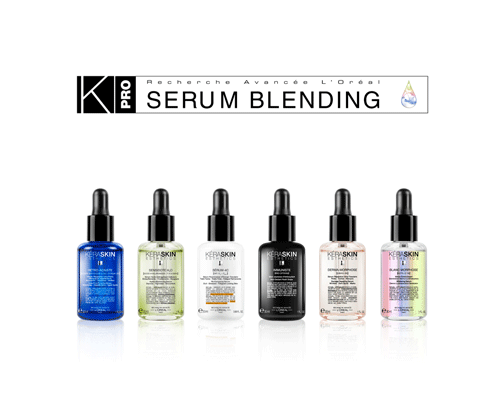Keraskin skin analysis and serum blending
