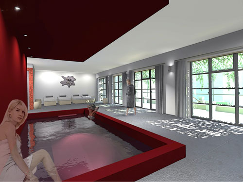 An artist's impression of how the new spa facilities will look
