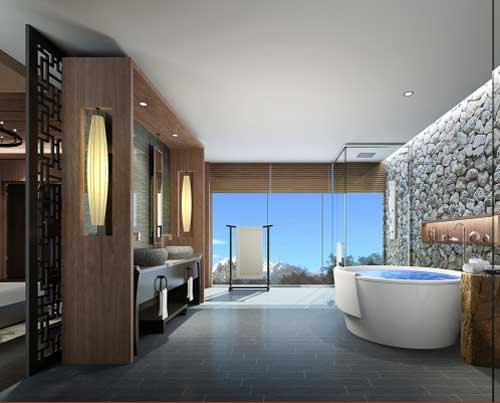 Artist's impression of the hotel's spa