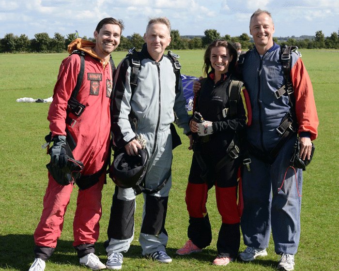 1Life celebrates its Big Leap skydive for charity WheelPower