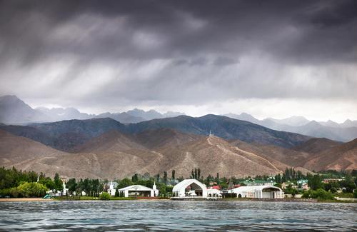 There are many health resorts located on the shores of Lake Issyk-Kul in Kyrgyzstan, such as Issyk-Kul Aurora and Goluboi Issyk-Kul