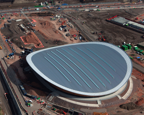 Olympic Park 'big build' nears completion