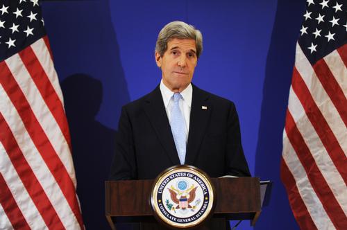 Kerry lost out on the US Presidency to George Bush in the 2004 election and is now the US Secretary of State