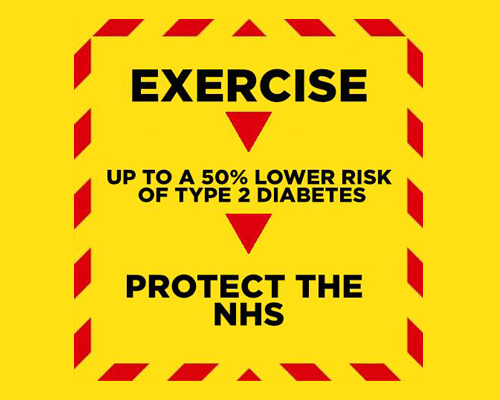 Studio manager highjacks government NHS posters to promote exercise – creates viral sensation