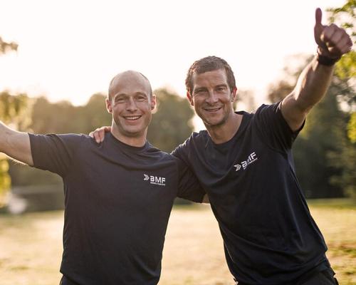 The workouts will be hosted by Bear Grylls (right) and supported by Tommy Matthews, a BMF Master Trainer