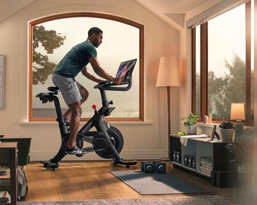 Features in the new Peloton Bike+ include a 23.8-inch rotating HD touchscreen and the ability to pair the bike with an Apple Watch