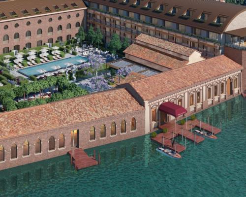 The hotel will be housed in an original 16th-century historic building with traditonal Venetian architecture enriched by frescoes
