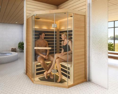 Tylö’s new infrared sauna evenly envelopes users in soothing heat