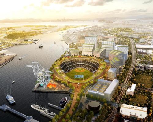 Bjarke Ingels-designed Oakland baseball stadium a step closer