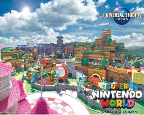 Attractions within the new park will include Mushroom Kingdom and Peach's Castle