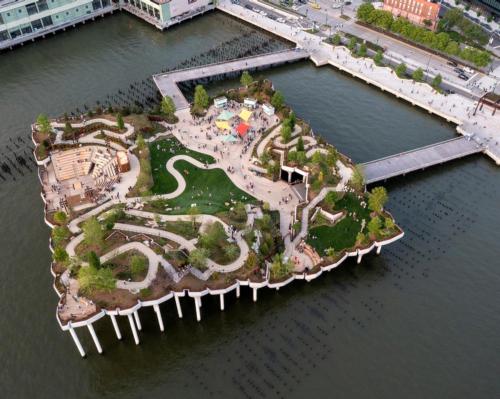 Heatherwick's Little Island – an 'urban park on stilts' – opens on Hudson River