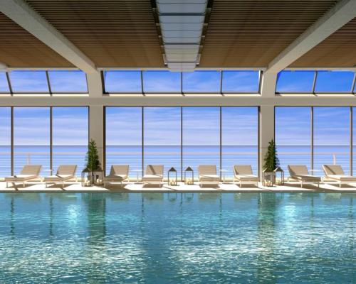 The saltwater pool is pumped directly from the North Atlantic ocean and is enriched with minerals and trace elements including salts