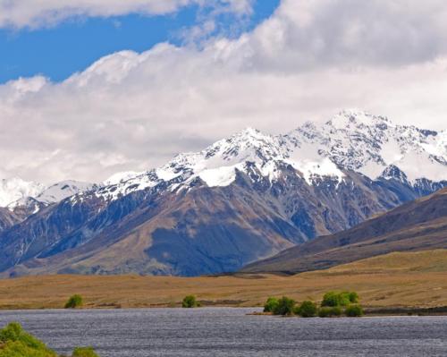The solar-powered thermal pools will be filled with water from the Rangitata river that’s fed by the glacial meltwater emerging from the Southern Alps 