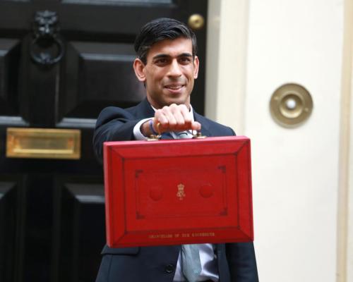 The cut was announced in today's Autumn Budget by chancellor Rishi Sunak (pictured)