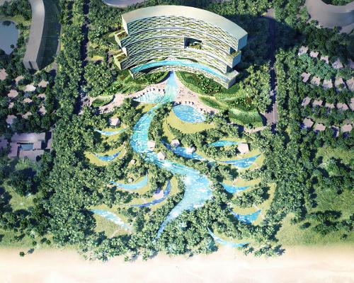 Ole Scheeren plans vertical jungle resort complex and wellness sky deck in China