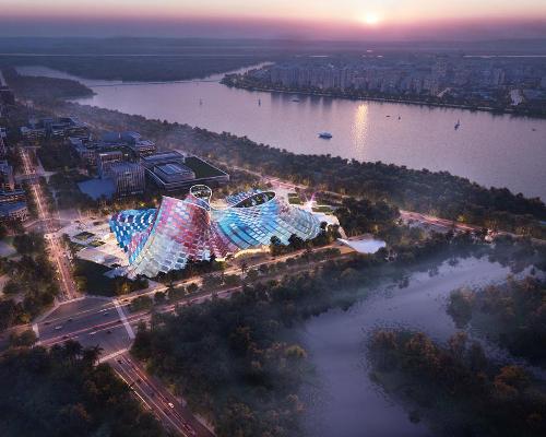 Heatherwick reveals Volcano-inspired opera house designs for Hainan