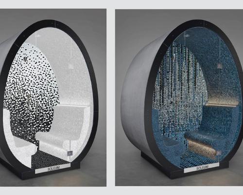 Art and spa collide as Soleum Spa and SICIS launch hand-set mosaic spa pods