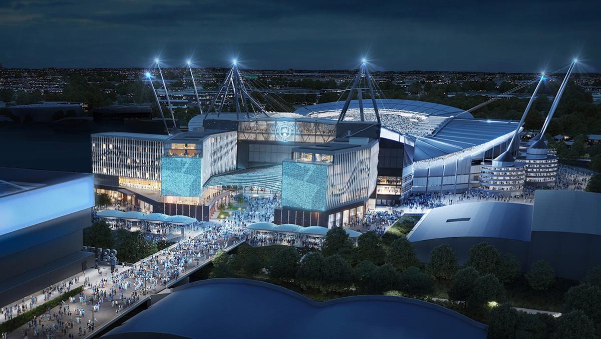 Manchester City submits £300m Populous-designed plans to redevelop Etihad Stadium and add 400-bedroom hotel