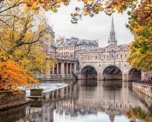Located in the South-West of the UK, Bath is famous for its mineral-rich thermal water sourced by three natural springs in the city centre