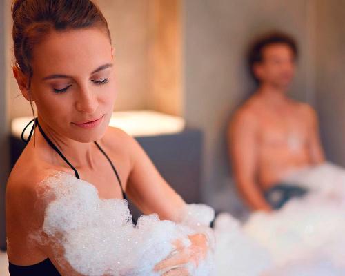 Foam steam bath creates a completely new bathing experience, says Klafs