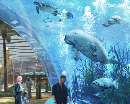 Located at SeaWorld Yas Island, the multi-species aquarium is set to house more than 100,000 marine animals