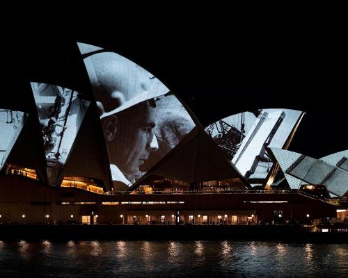 The project turned the Sydney Opera House's famous 'sails' into huge video screens