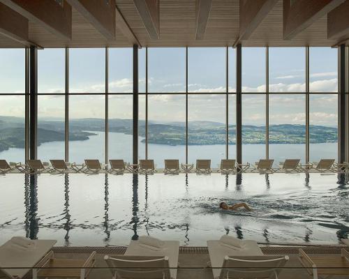 Switzerland's Bürgenstock Alpine Spa scooped World's Best Hotel Spa – the 10,000sq m spa is located on a mountain ridge 500 metres above Lake Lucerne