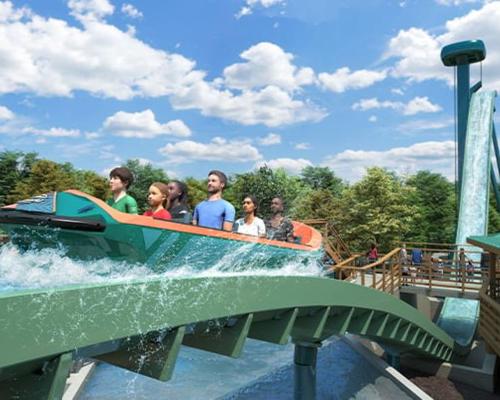 The family-friendly Catapult Falls at SeaWorld San Antonio will catapult through the launch at speeds of 30 feet per second