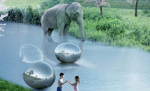 Being at one with nature is a major part of the design, moving away from the traditional caged zoo experience. 