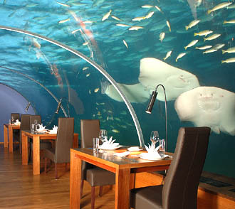 Underwater restaurant for Hilton