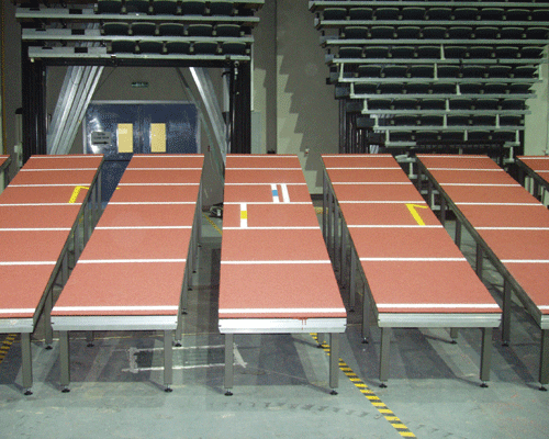 Conica’s running track at Prague O2 Arena