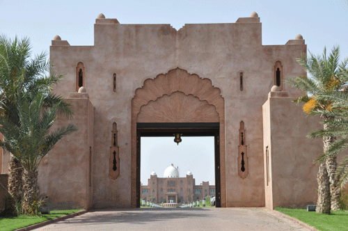 Then entrance to the Taj Palace Marrakech resort