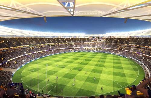 Construction work begins on 60,000-capacity Perth Stadium