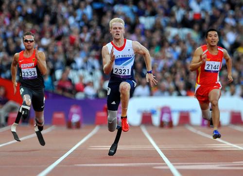 Paralympic champion Jonnie Peacock - one of the stars of the London 2012 Games