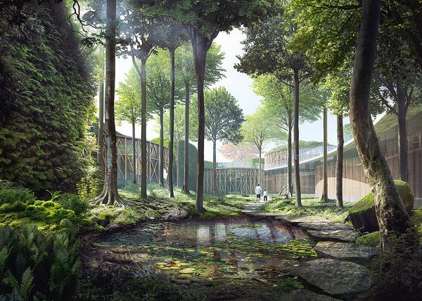 Kuma’s designs for the new Hans Christian Andersen Museum in Odense feature green roofs