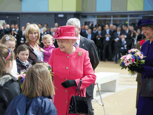 The Queen opens £30m Orford Park complex in Warrington