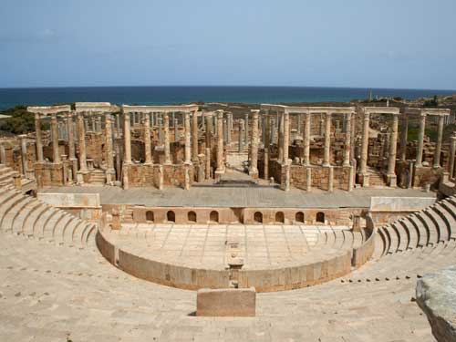 Leptis Magna is one of Libya's five UNESCO World Heritage Sites