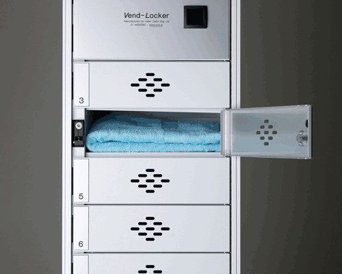 Towel lockers by Peter Cahill Engineering