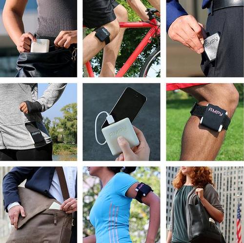 AMPY allows you to charge your phone on the run