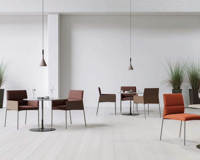 Pillet seating designs boast a geometric style