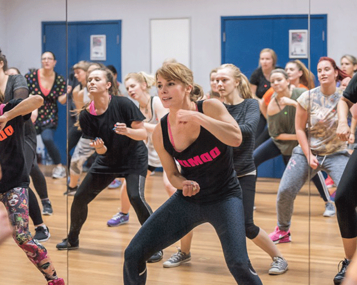 Darcey Bussell leads out dance fitness class