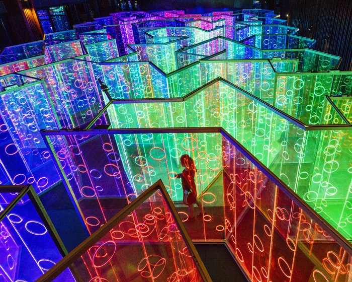 Brut Deluxe creates rainbow-filled infinity maze for Chinese art festival
