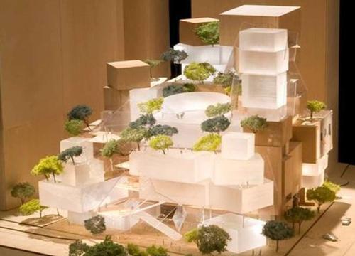 Gehry's boxy structure has been abandoned; however, the board of the performing arts centre have yet to name another architectural firm to complete the project