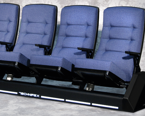 Technifex 4D action seats for Hawaiian show
