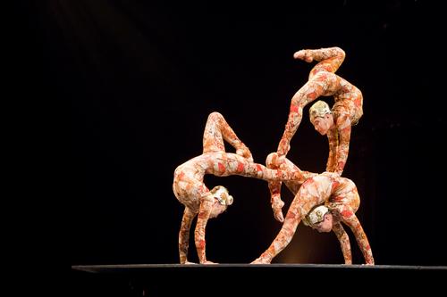 Contortionists are one of the many highlights of the jaw-dropping Kooza show by Cirque du Soleil
