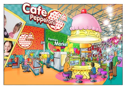 Children will be able to role play in a café and market in the Commerce & Trade area of the Children’s Museum of Siouxland