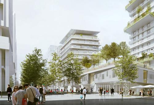 A view of the proposed mixed-use complex