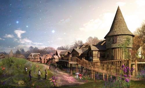 The Enchanted Village accommodation has been designed by the Merlin Magic Making team 