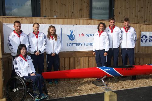 Britain's best canoe athletes were on-hand at the launch
